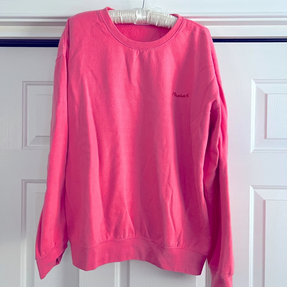 Casual hand embroidered sweat shirt